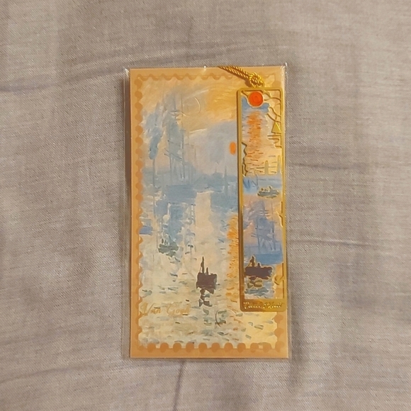MONET Metal Bookmark with Tassel - Picture 3 of 4